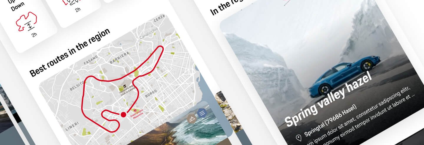 Porsche ROADS App Light Mode