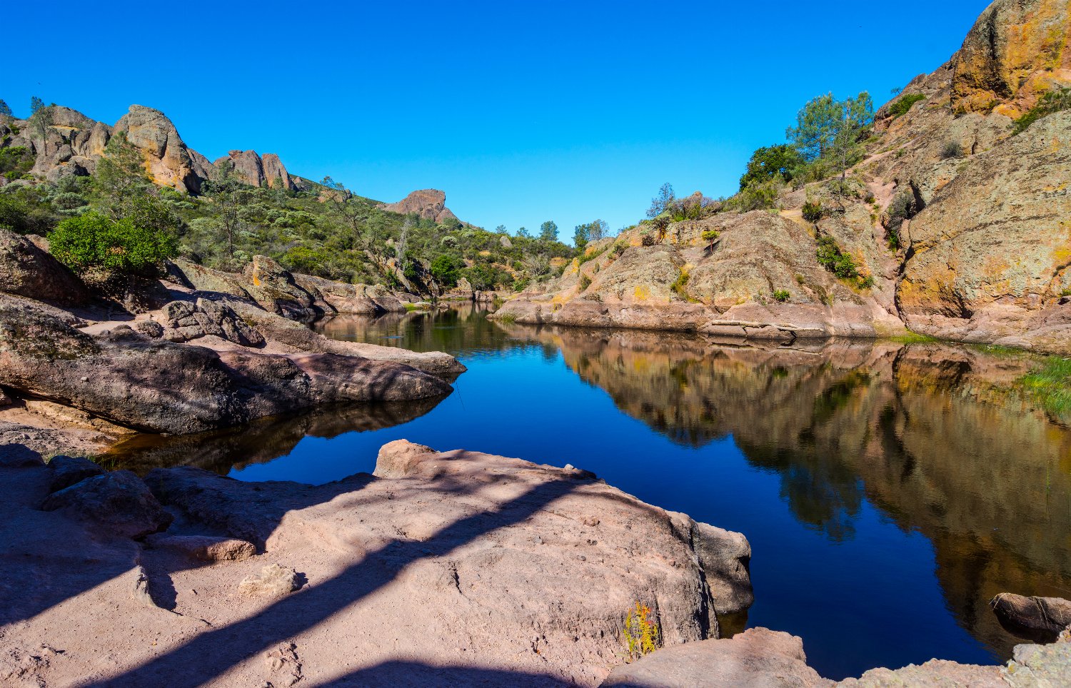 Bear Gulch Reservoir in Pinnacles National Park