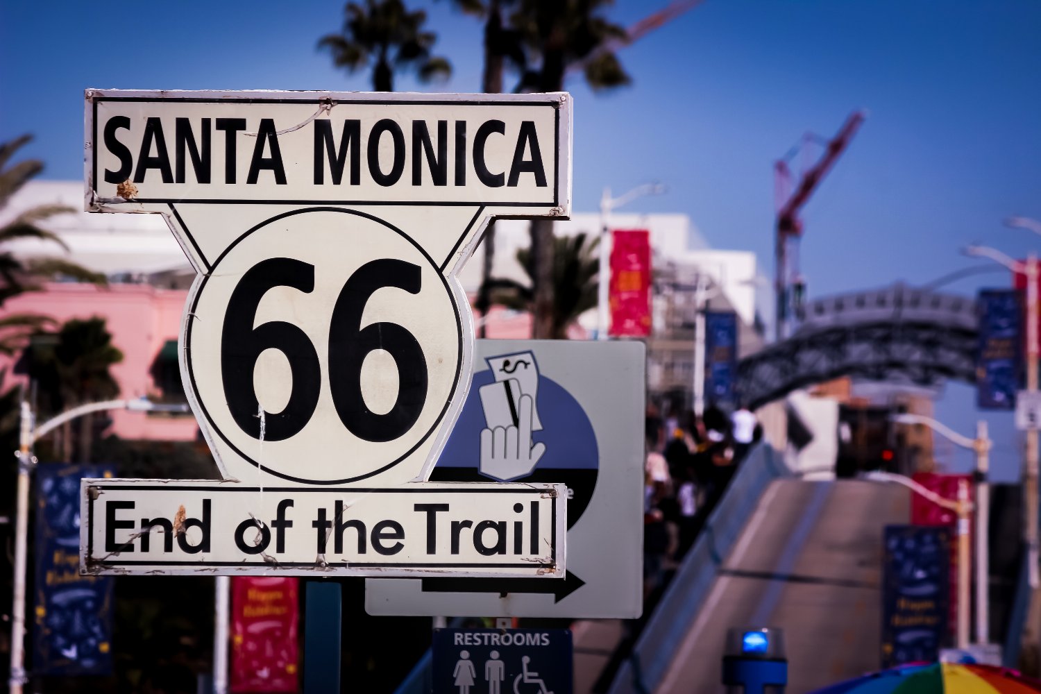 Santa Monica Pier, die letzte Sehenswürdigkeit der Route 66