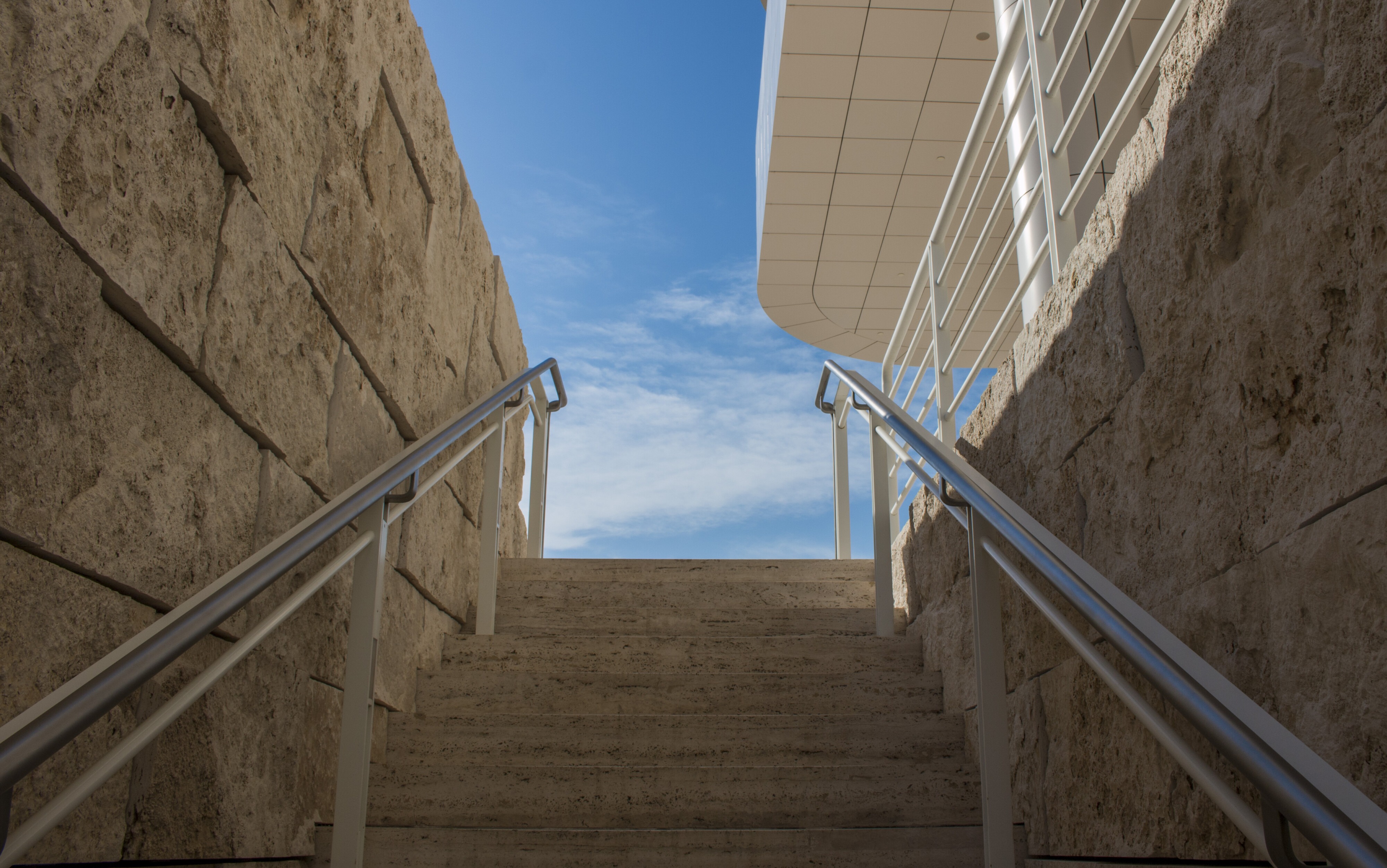 Treppenhaus des Getty Center in Los Angeles