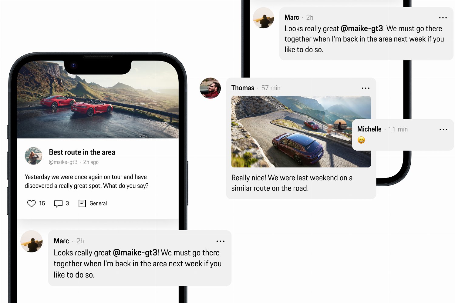 Connect with likeminded drivers in groups