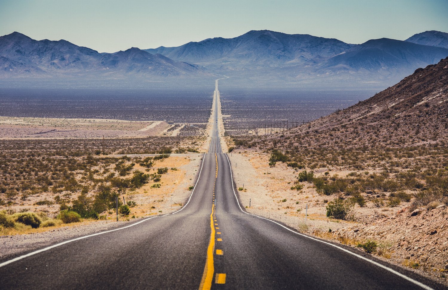 Lange Gerade auf der Route 66