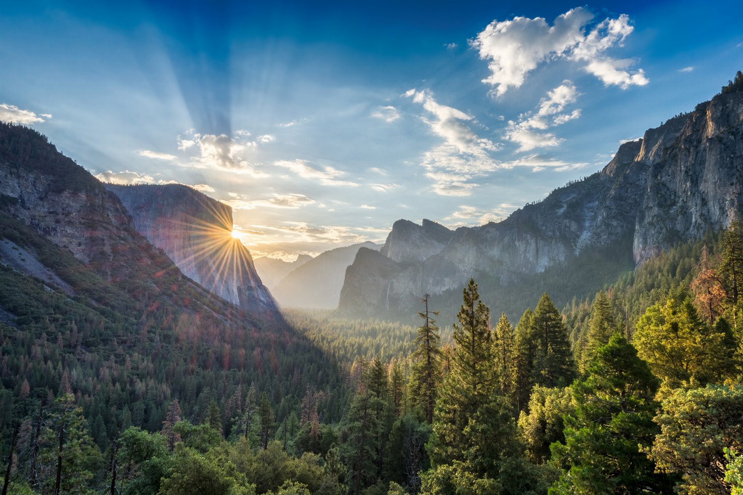 Tunnel View Vista Point in Yosemite National Park