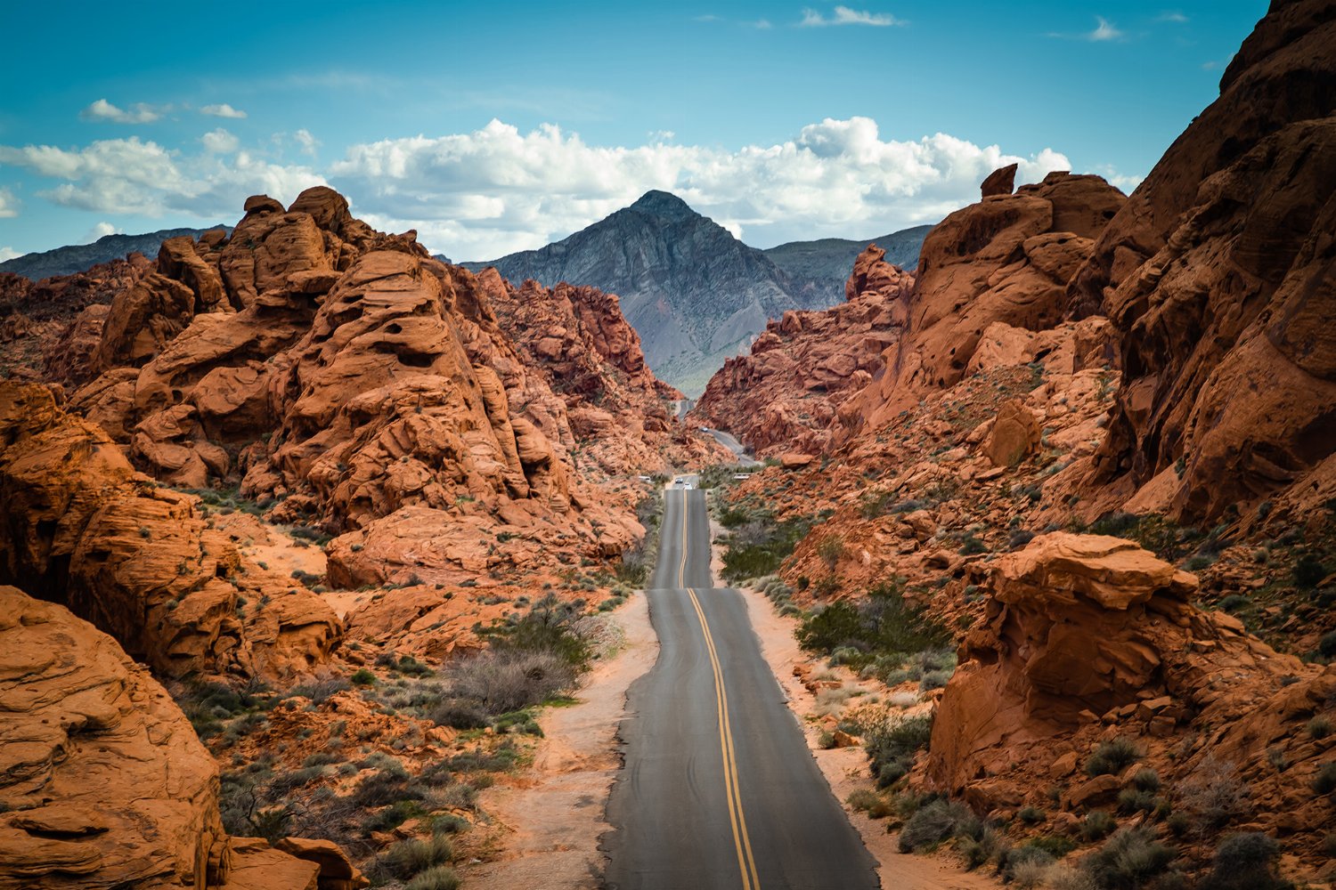Las Vegas scenic drives Nevada mountain road